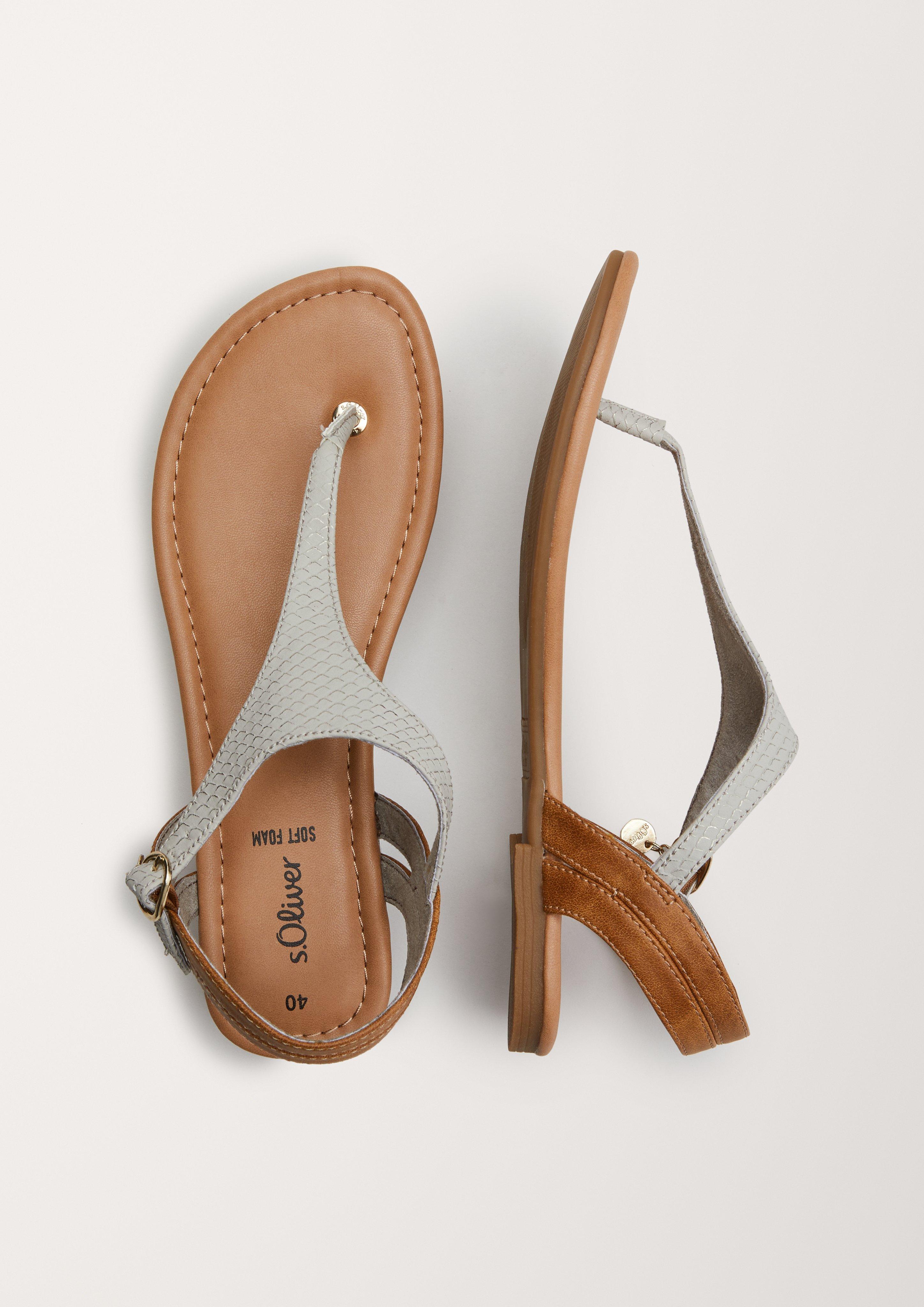 Sandalen in Leder-Optik  6005371-374