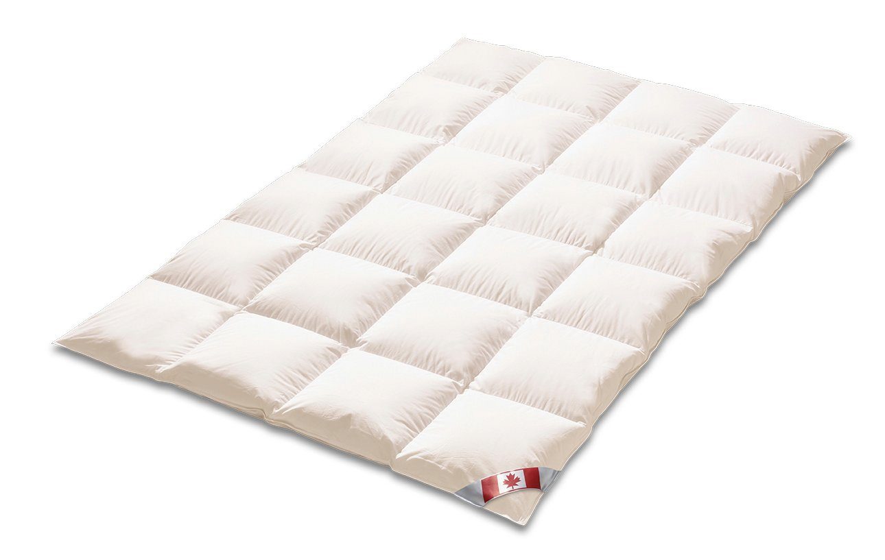 Daunenbettdecke, Daunenbettdecke, „4x6 Canada Ultra Warm“ mit 2,5 cm Innensteg, KÜNSEMÜLLER, Füllung: 90% Daunen 10% Federn, extra warm