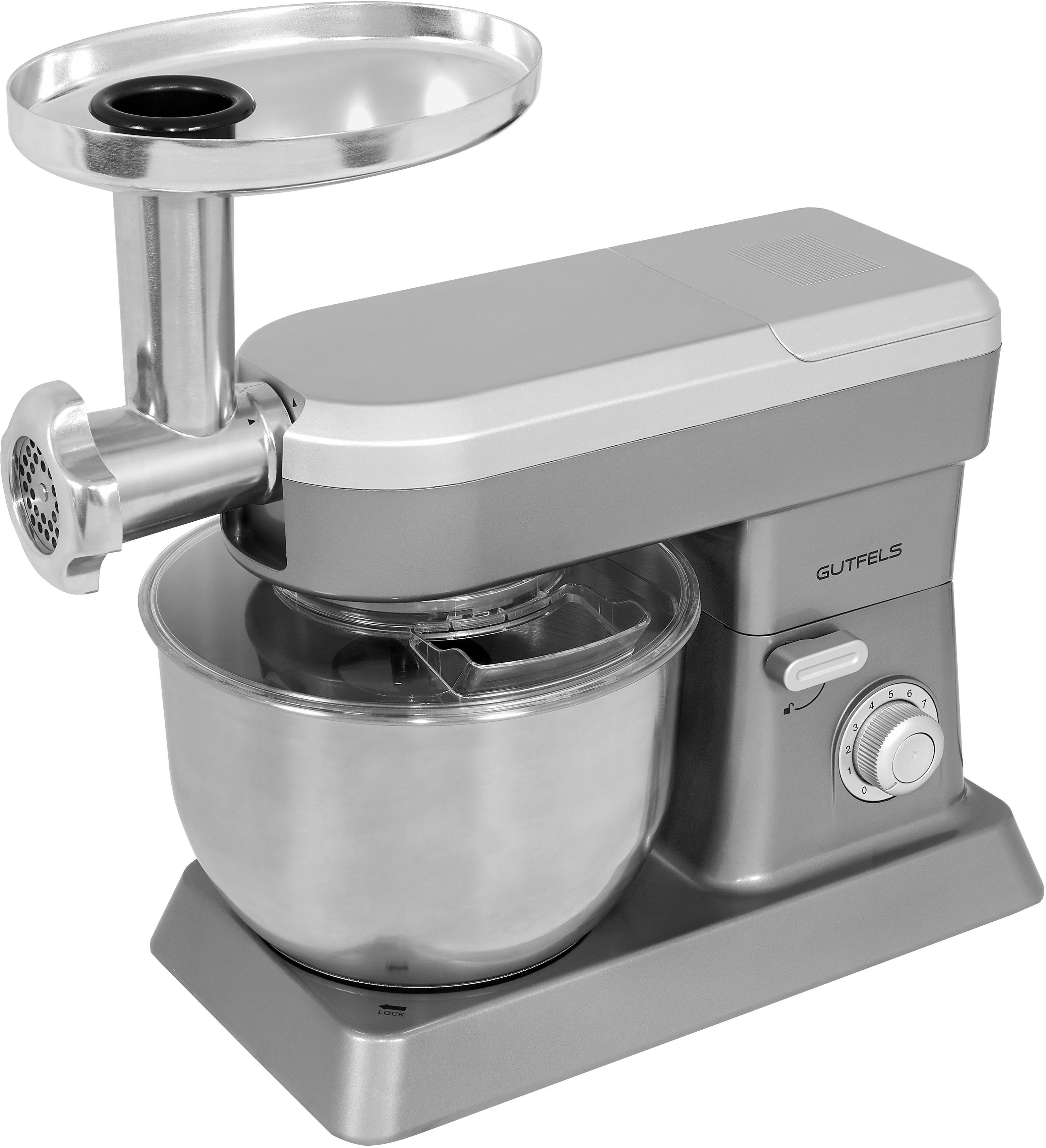 Gutfels Küchenmaschine KM 8101 si, 1200 W, 6,2 l Schüssel
