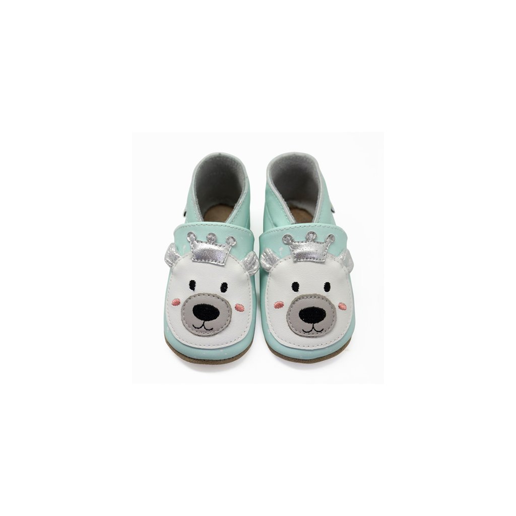 Lait et Miel L'ours Roi Krabbelschuhe mit Eisbär