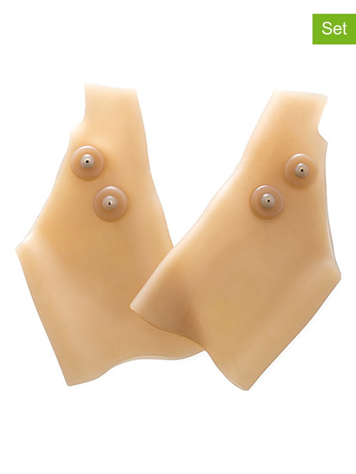 InnovaGoods 2er-Set: Handgelenk-Gel-Pads in Beige günstig kaufen onesize