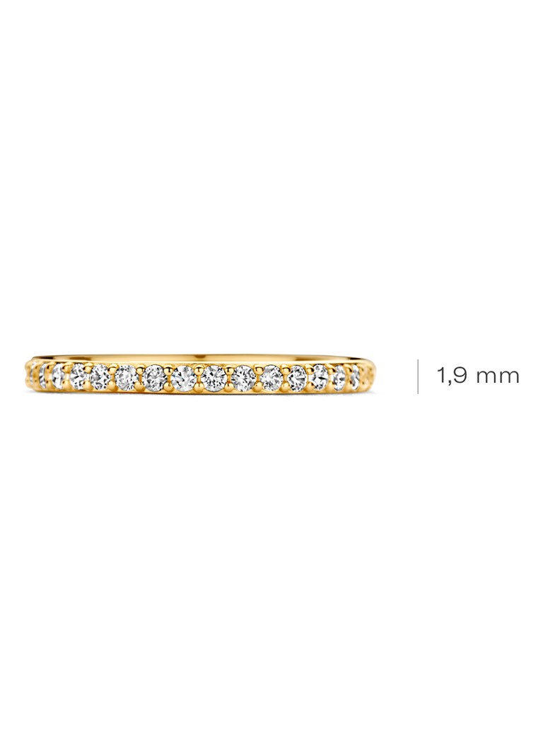 Blush  Ring van 14 karaat geelgoud met zirkonia 1244YZI