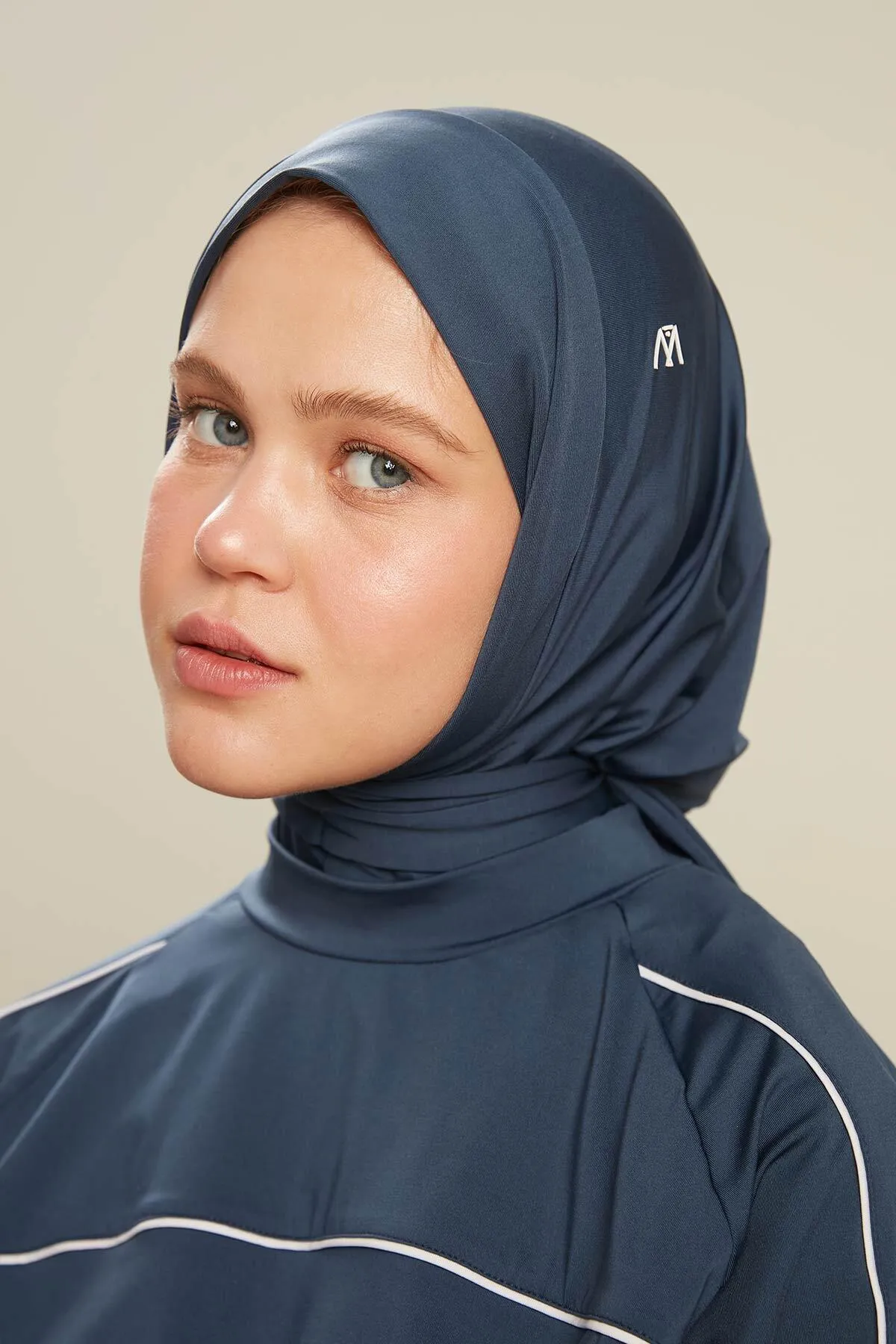 Manuka  3-teiliges Badeanzug-Set mit Paspelierung, Marineblau