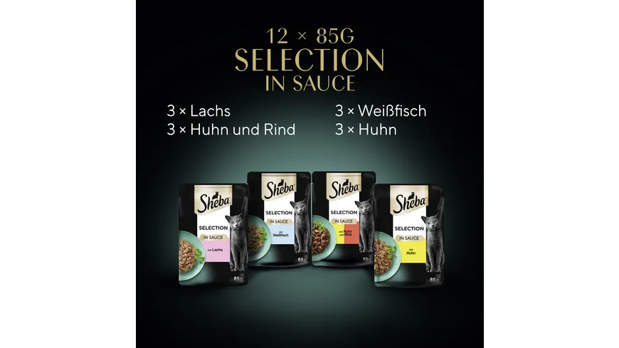 SHEBA® Selection in Sauce Feine Vielfalt Portionsbeutel 1020 g