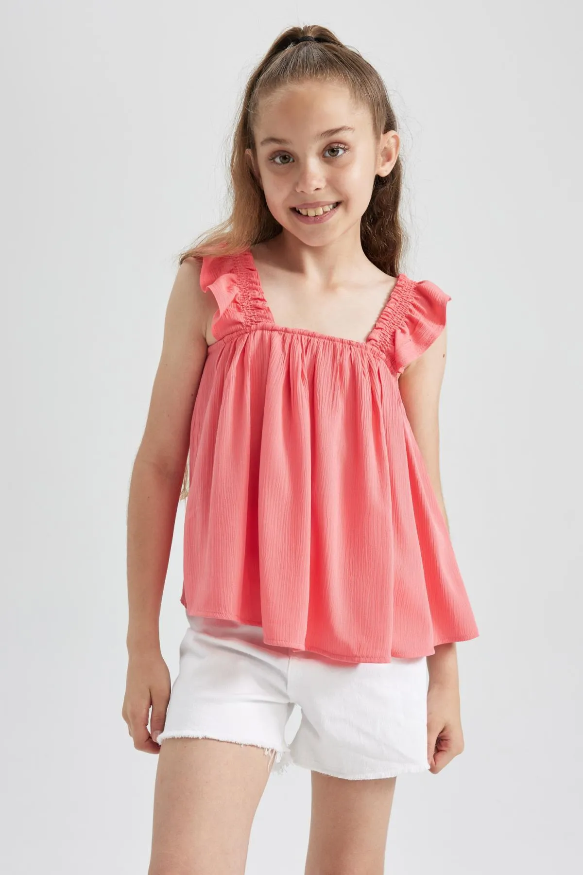 DeFacto  Ärmellose Viskosebluse für Mädchen Y9152a622hs