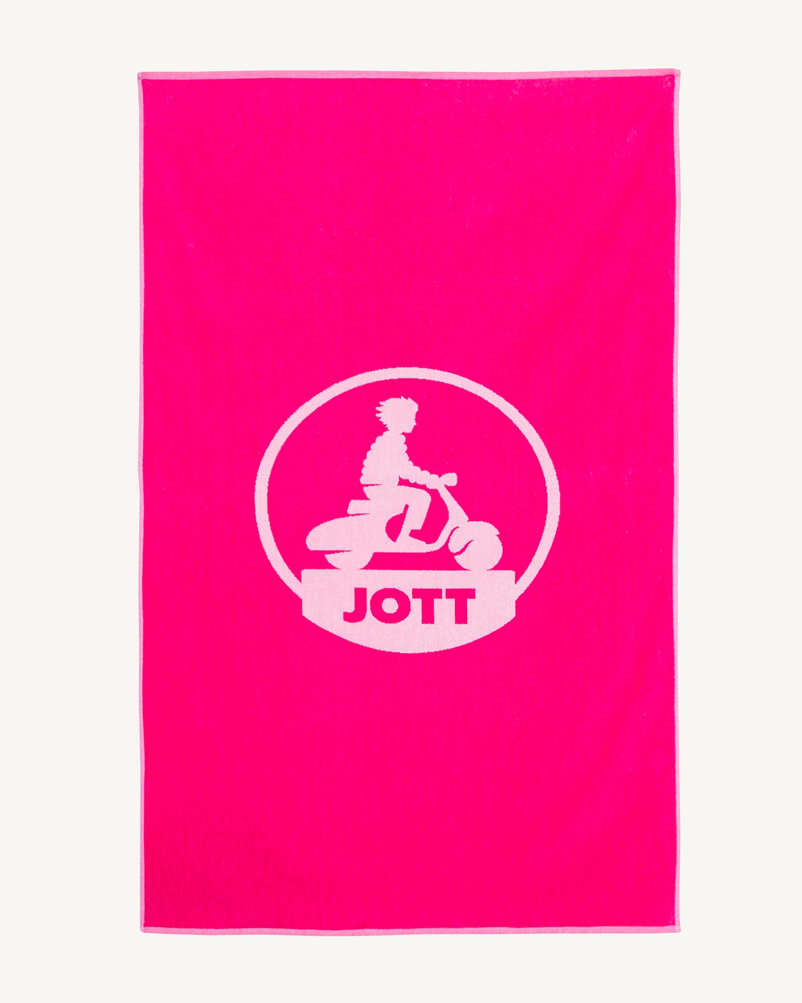 Serviette de plage en éponge Rose intense Beach