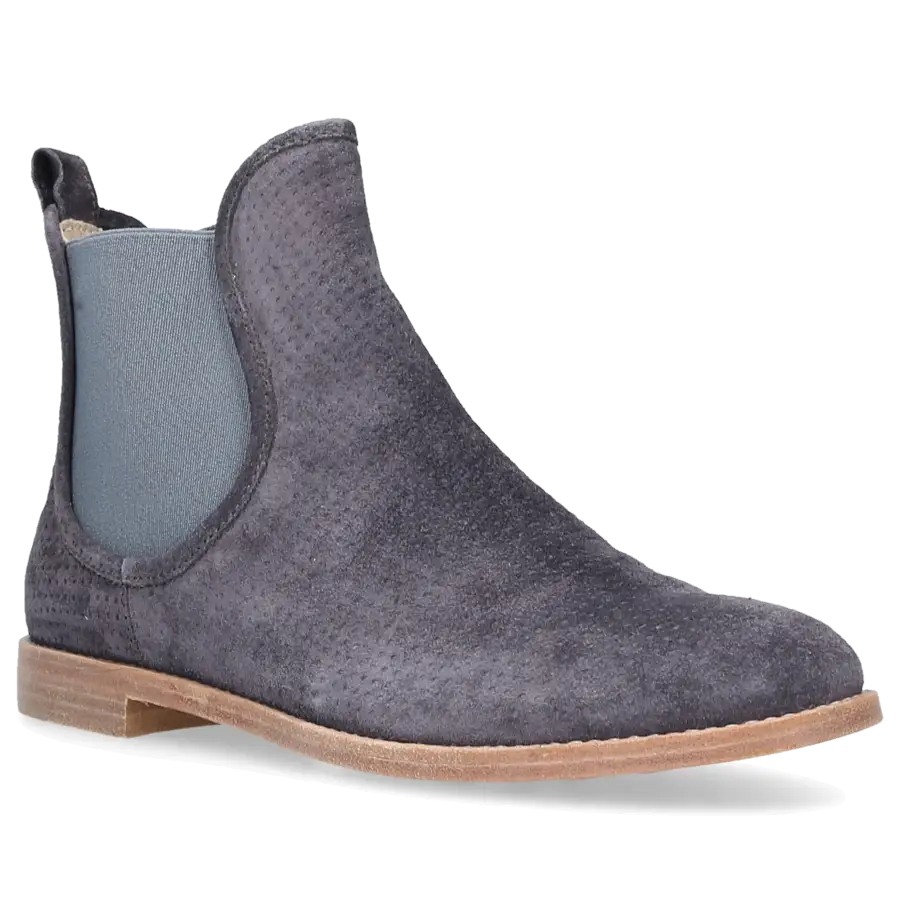 AGL Attilio Giusti Leombruni - Chelsea Boots D706504 Veloursleder - blau