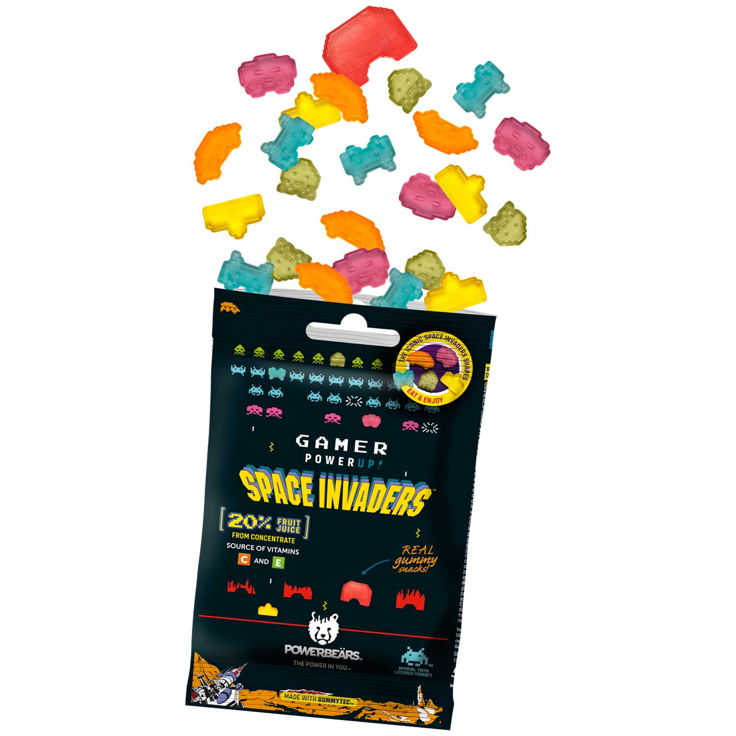Powerbeärs Gamer PowerUp Space Invaders 50g