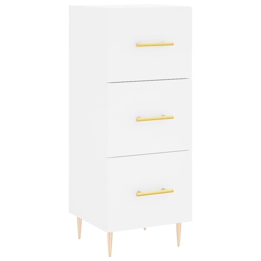 vidaXL Sideboard Sideboard Weiß 34,5x34x90 cm Holzwerkstoff (1 St)