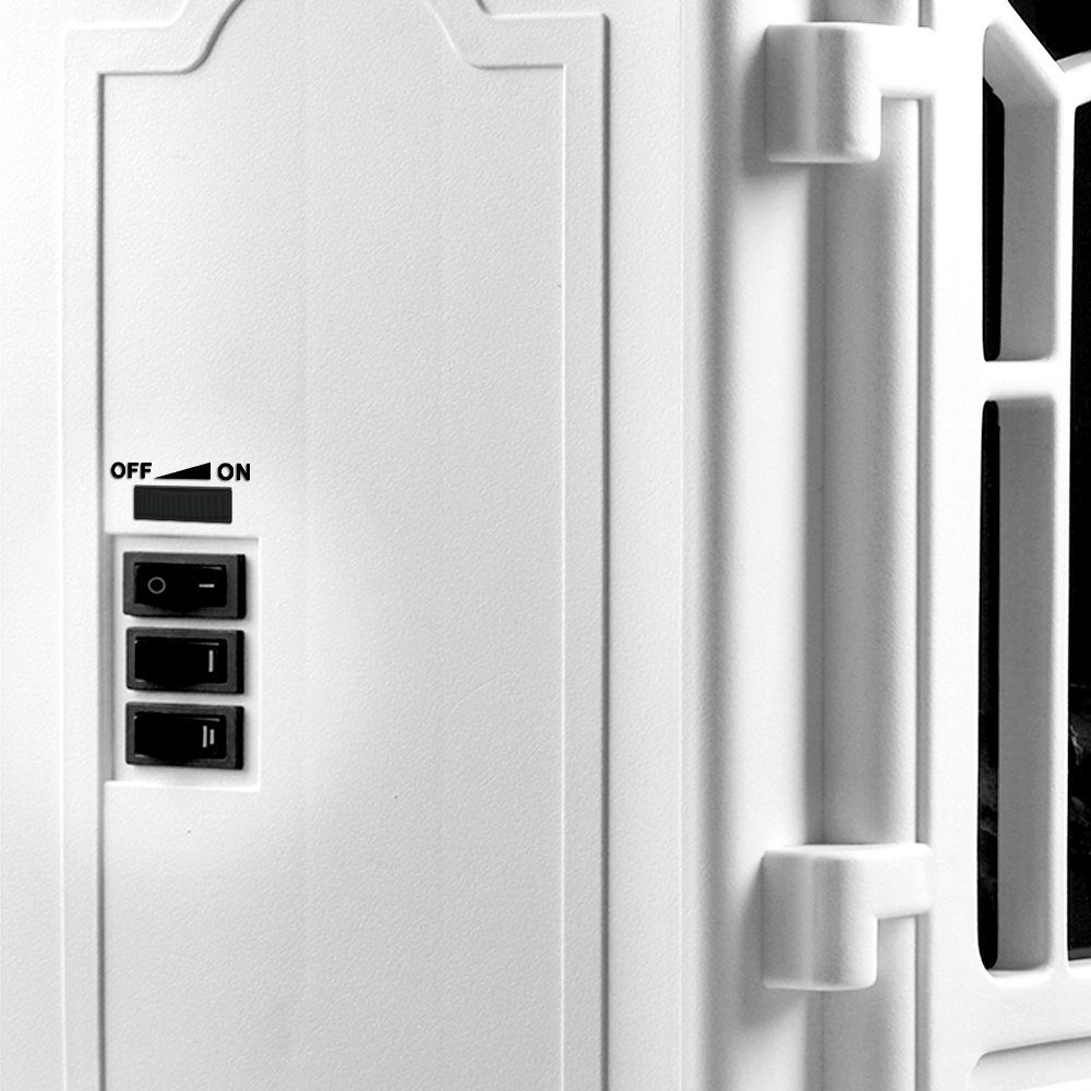 Deuba Elektrokamin, Elektrokamin Elektrischer Kamin mit Heizung LED Kaminfeuer Effekt