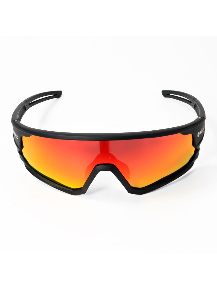 YEAZ SUNRISE Sport-Sonnenbrille Black/Red in rot günstig kaufen onesize