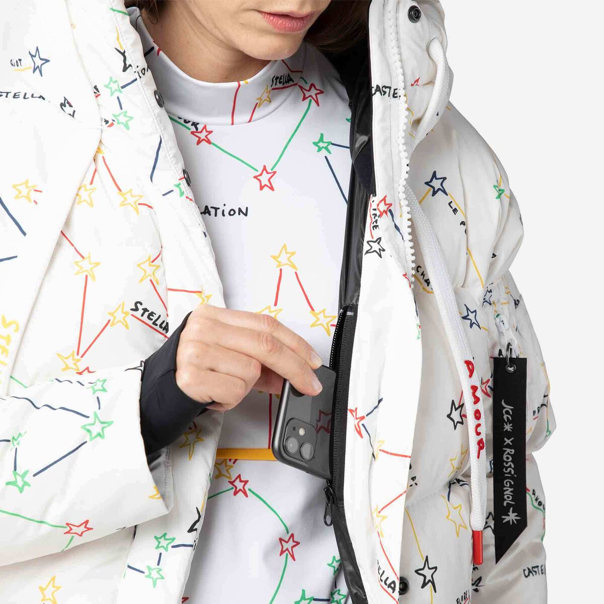 JCC Modul Printed Down Bomberjacke für Damen