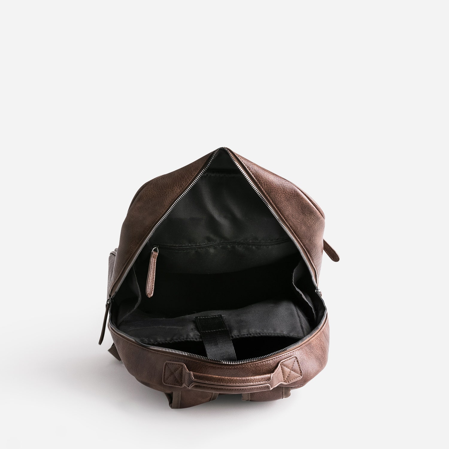 Sac à dos marron patiné