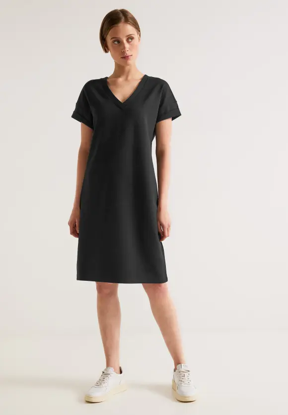 Street One Jersey Kleid in Unifarbe