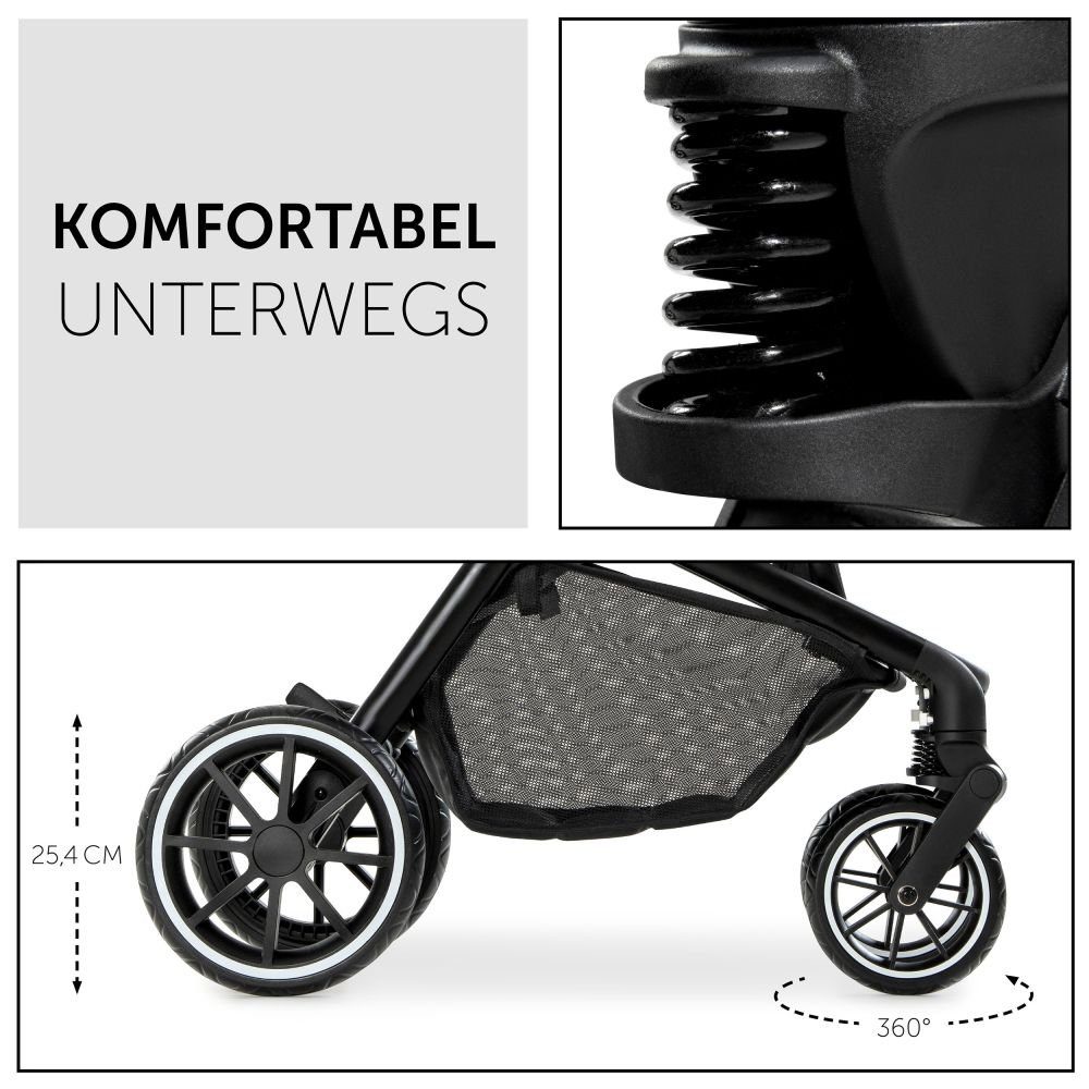 Hauck Kombi-Kinderwagen Move so Simply - Beige Neon, 2in1 Kinderwagen Buggy inkl. Babywanne & Sportsitz mit Liegefunktion