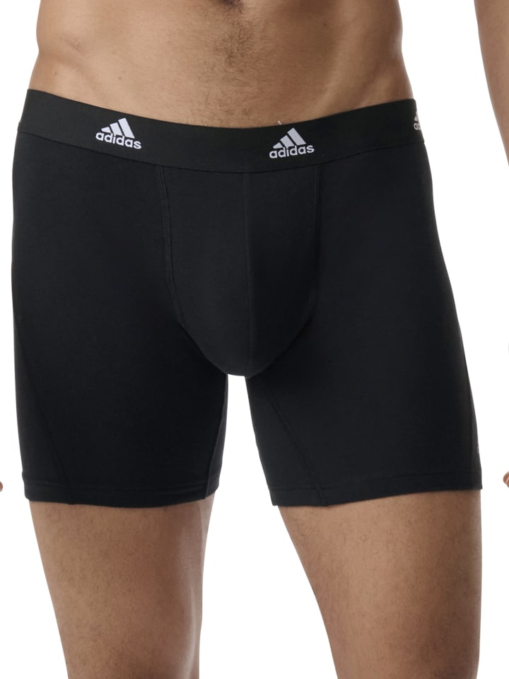 adidas Trunk Boxer Brief mit längerem Bein - Active Flex Cotton in schwarz, blau günstig kaufen