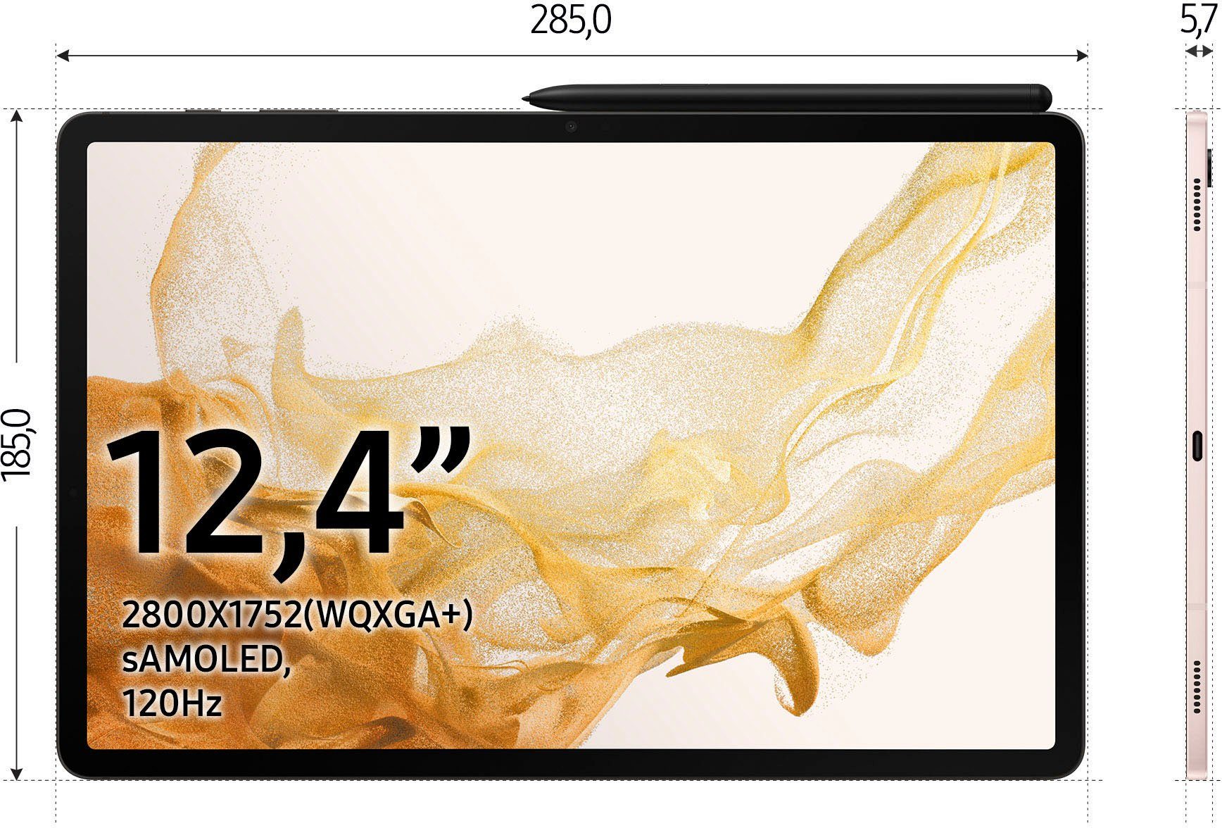 Samsung Galaxy Tab S8+ 5G Tablet (12,4
