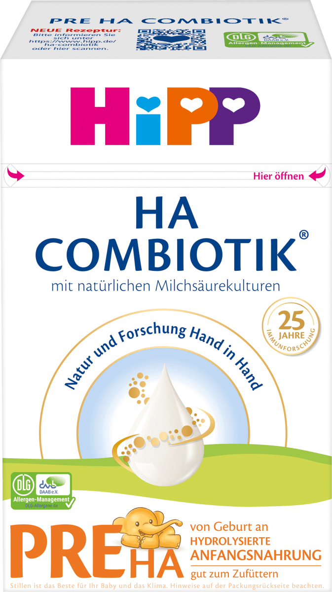 Anfangsmilch Pre HA Combiotik von Geburt an, 0,6 kg