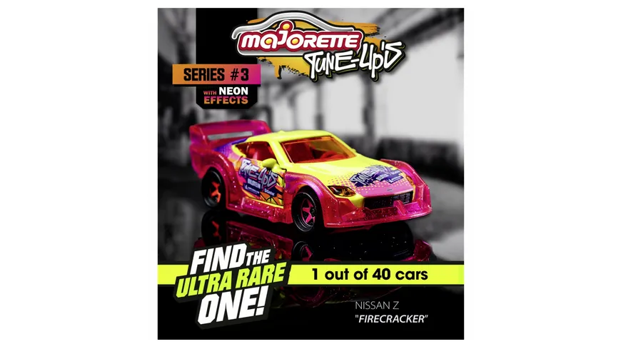 Majorette - Tune Ups Series 3 - 4er Set mit 28 Überraschungen, 4 von 18 Autos zum Tunen im Überraschungspack
