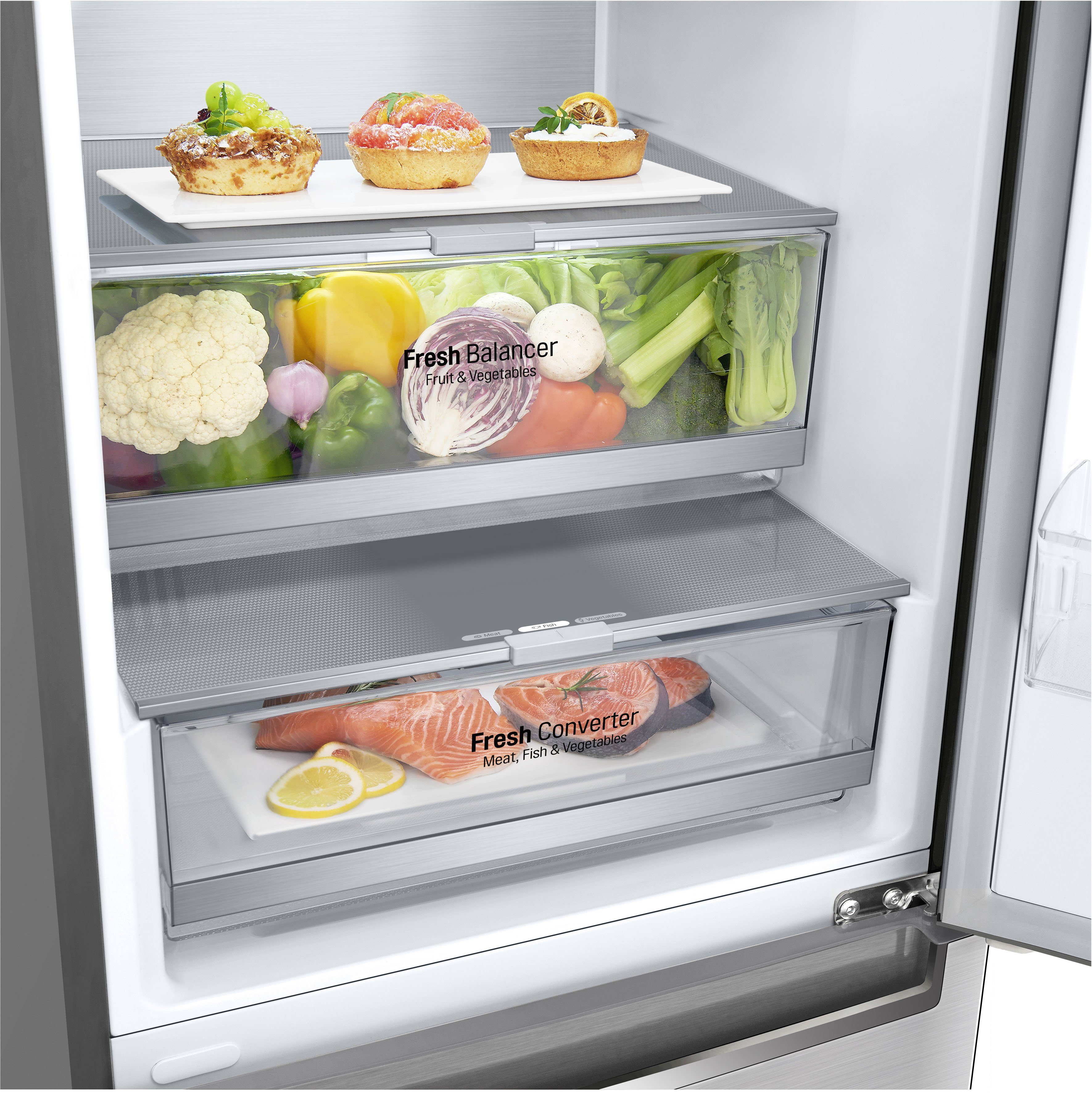 LG Kühl-/Gefrierkombination GBB92STABP, 203 cm hoch, 59,5 cm breit