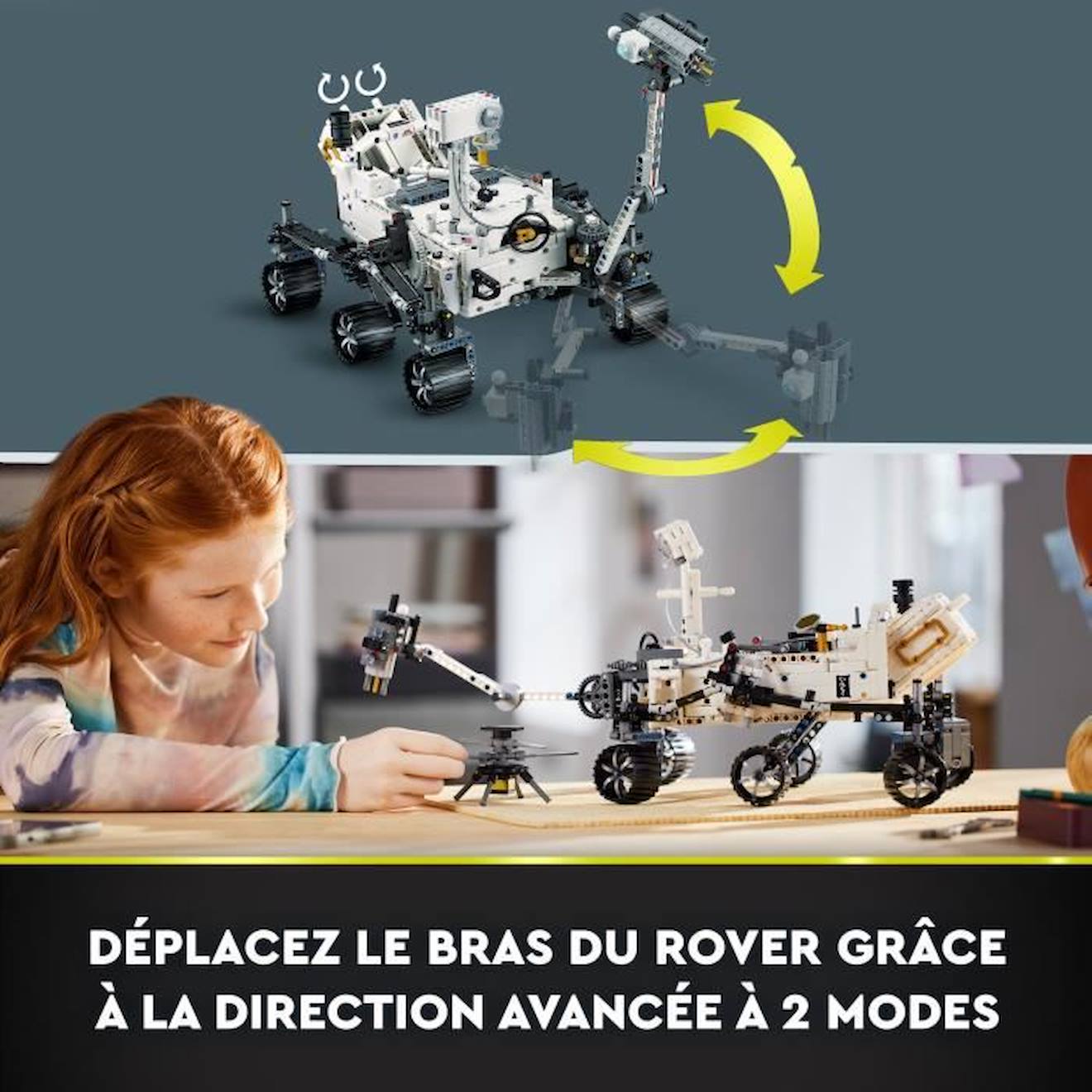 LEGO® Technic 42158 NASA Mars Rover Perseverance, Jouet Découverte de l'Espace, avec AR App blanc