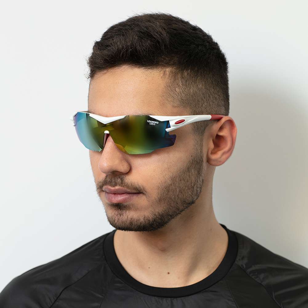 LEANDRO LIDO Challenger One Sport Sonnenbrille bunt/weiß