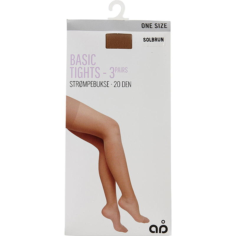 Aå Leggings 3-pk Tan, 20 den