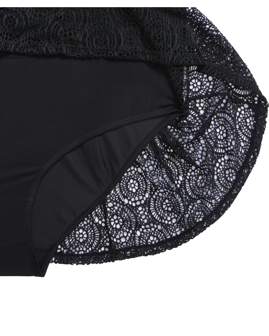 Badekleid mit Spitzenstoff