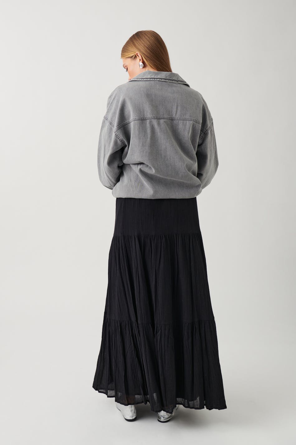 Maxi cotton skirt