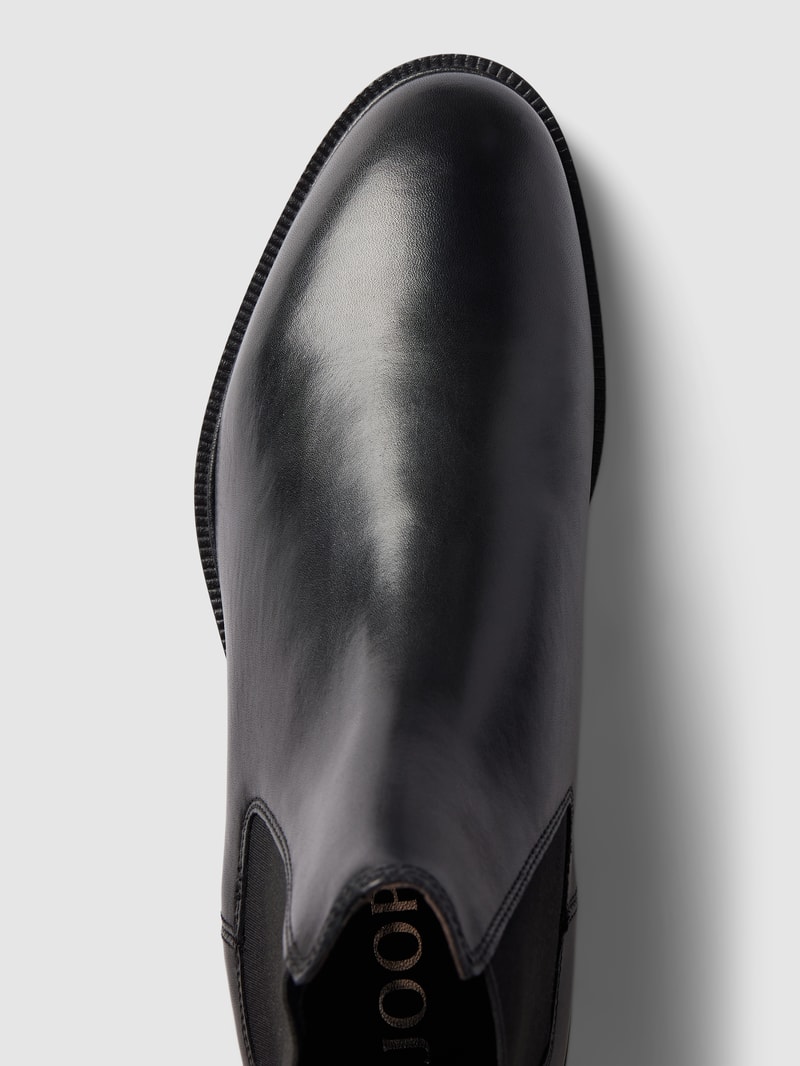 Chelsea Boots mit Label-Details Model 'Danilo' in schwarz
