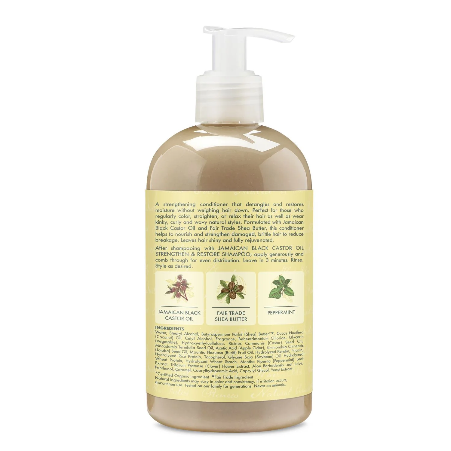 Balsam de păr cu ulei de ricin negru jamaican, întăritor și restaurator - Balsam de păr întăritor, Balsam reparator pentru păr
