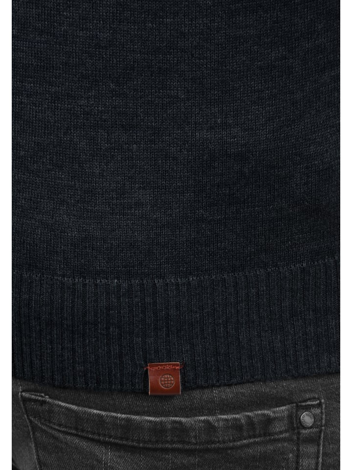 BLEND Strickpullover BHLasse 20703348ME Strickpulli mit aufgestickten Ellenbogenpatches in Blau günstig kaufen XXL