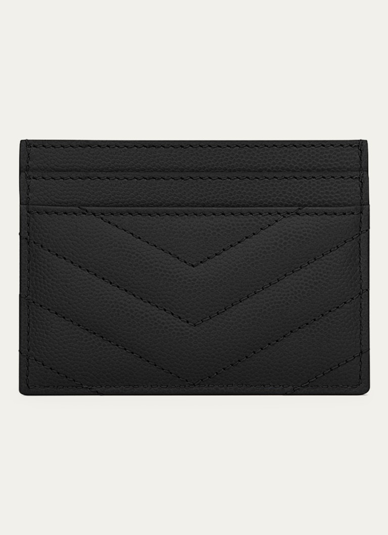 Etui na karty Saint Laurent Cassandre z pikowanej skóry cielęcej.