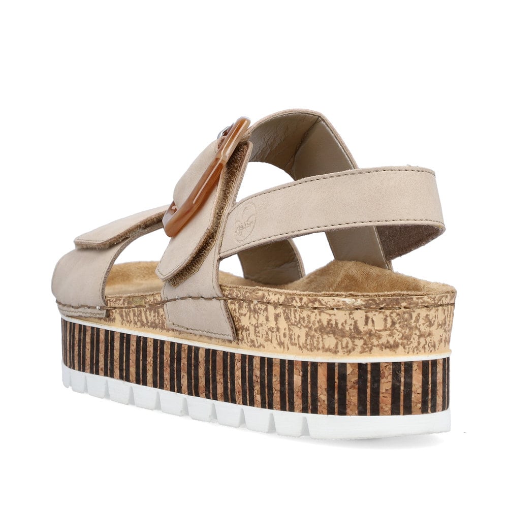 Rieker Damen Riemchensandalen sandbeige