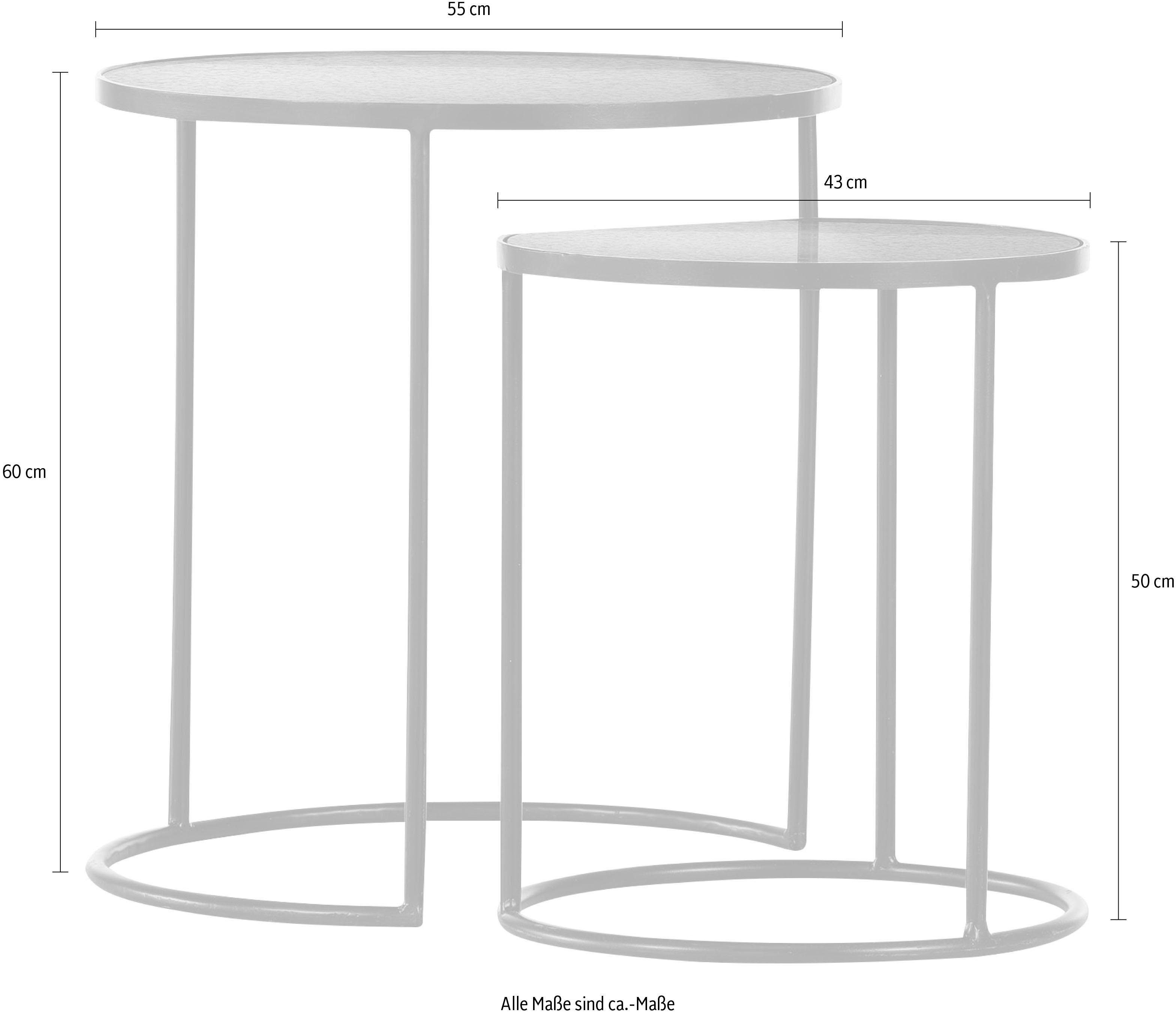 Gutmann Factory Satztisch 65926 (Set, 2-St), mit Glasplatte