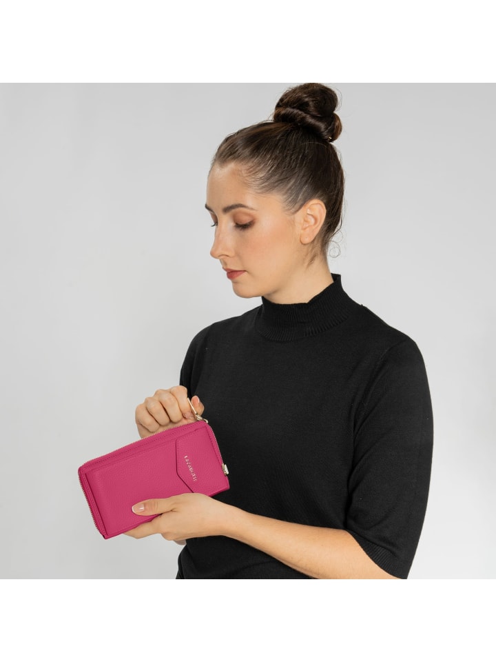 Lazarotti Bologna Leather Handytasche Leder 11 cm in hot pink günstig kaufen onesize