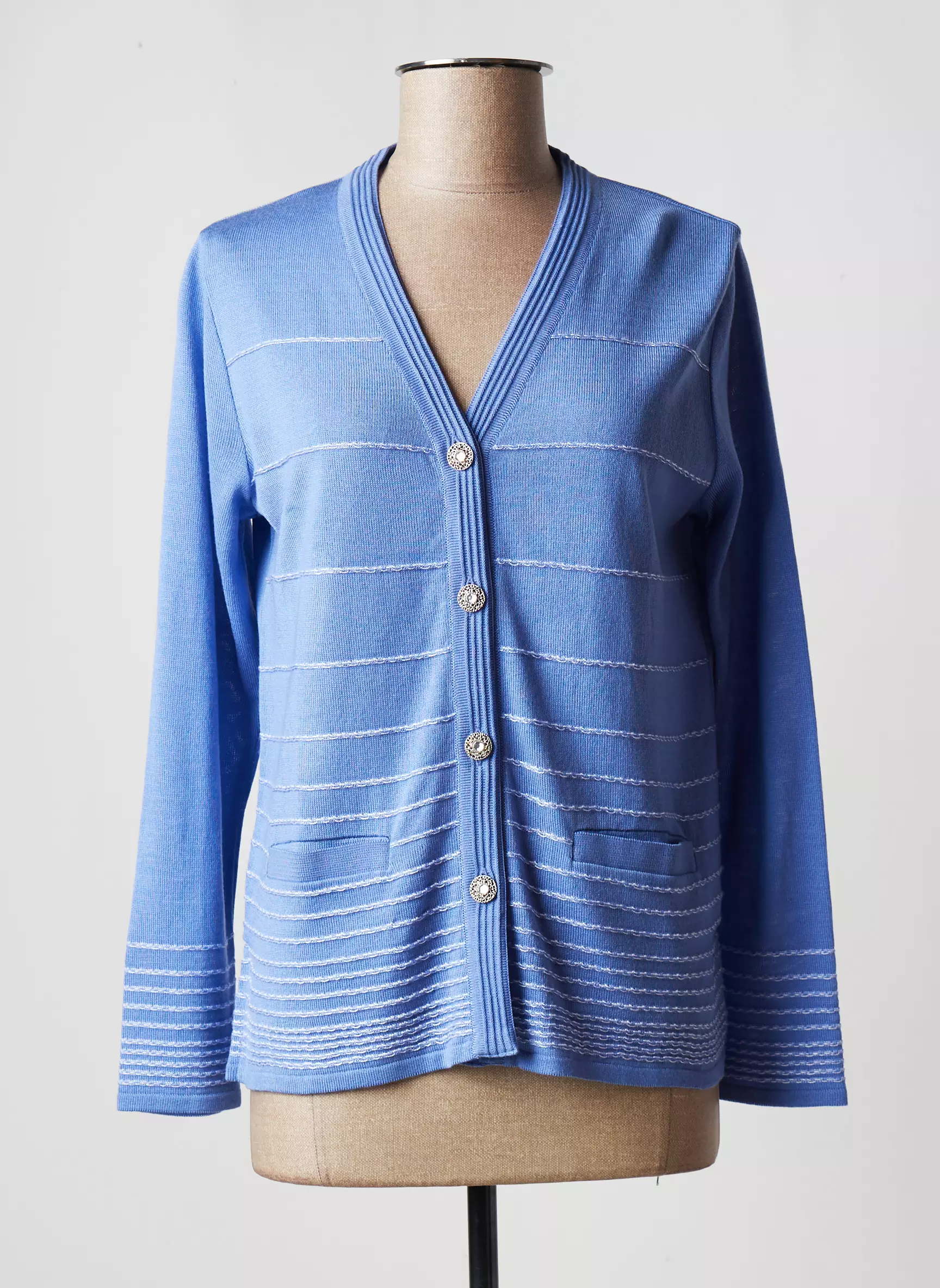 Eleane Cardigans Femme couleur bleu