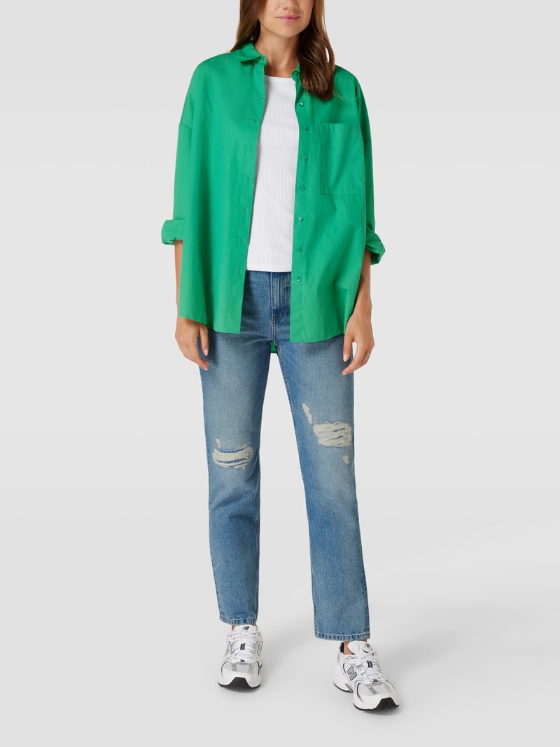 Straight Fit Jeans im Used-Look Modell 'New Classic Straight' in jeans