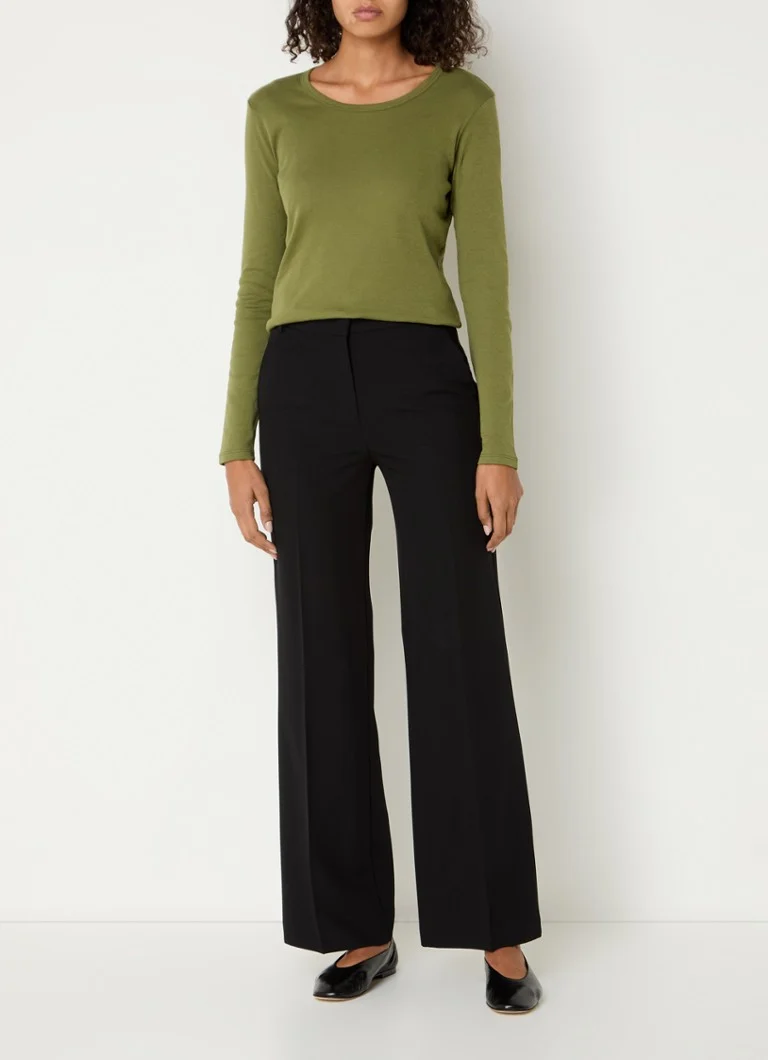 Benetton long-sleeved shirt with round neck