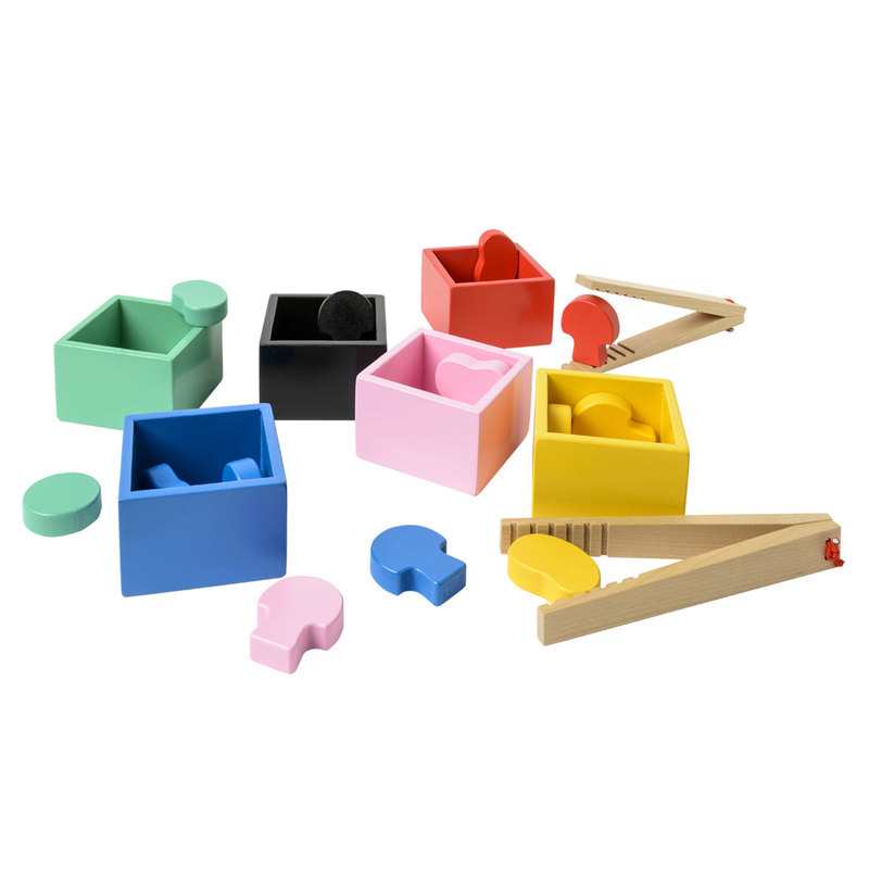 Jeu de tri en bois avec pinces Oxybul