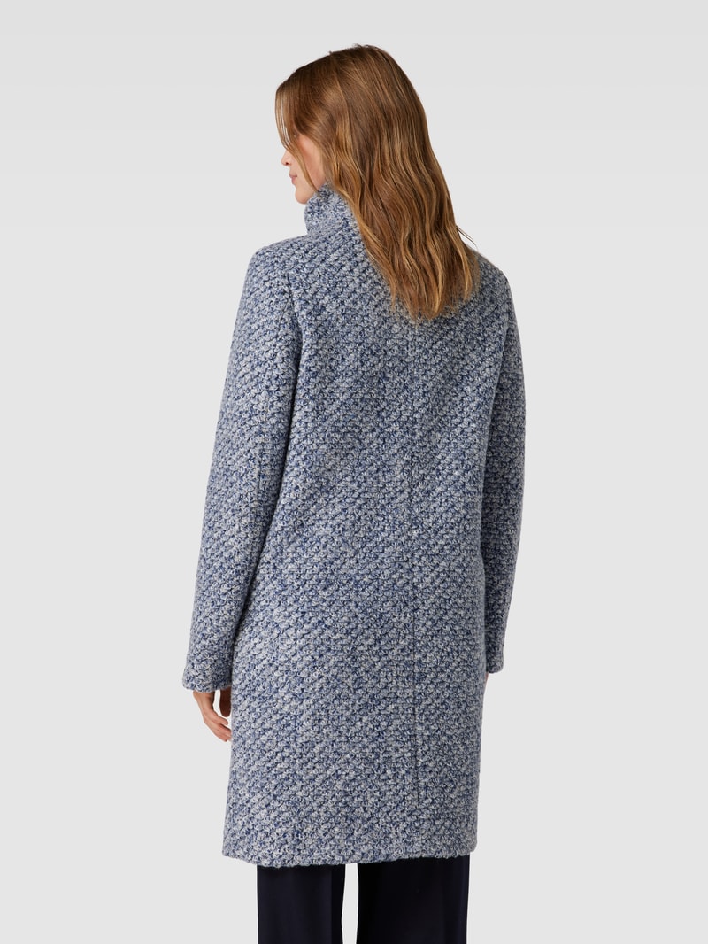 Mantel mit Grobstrick Modell 'PALERMO' in blau