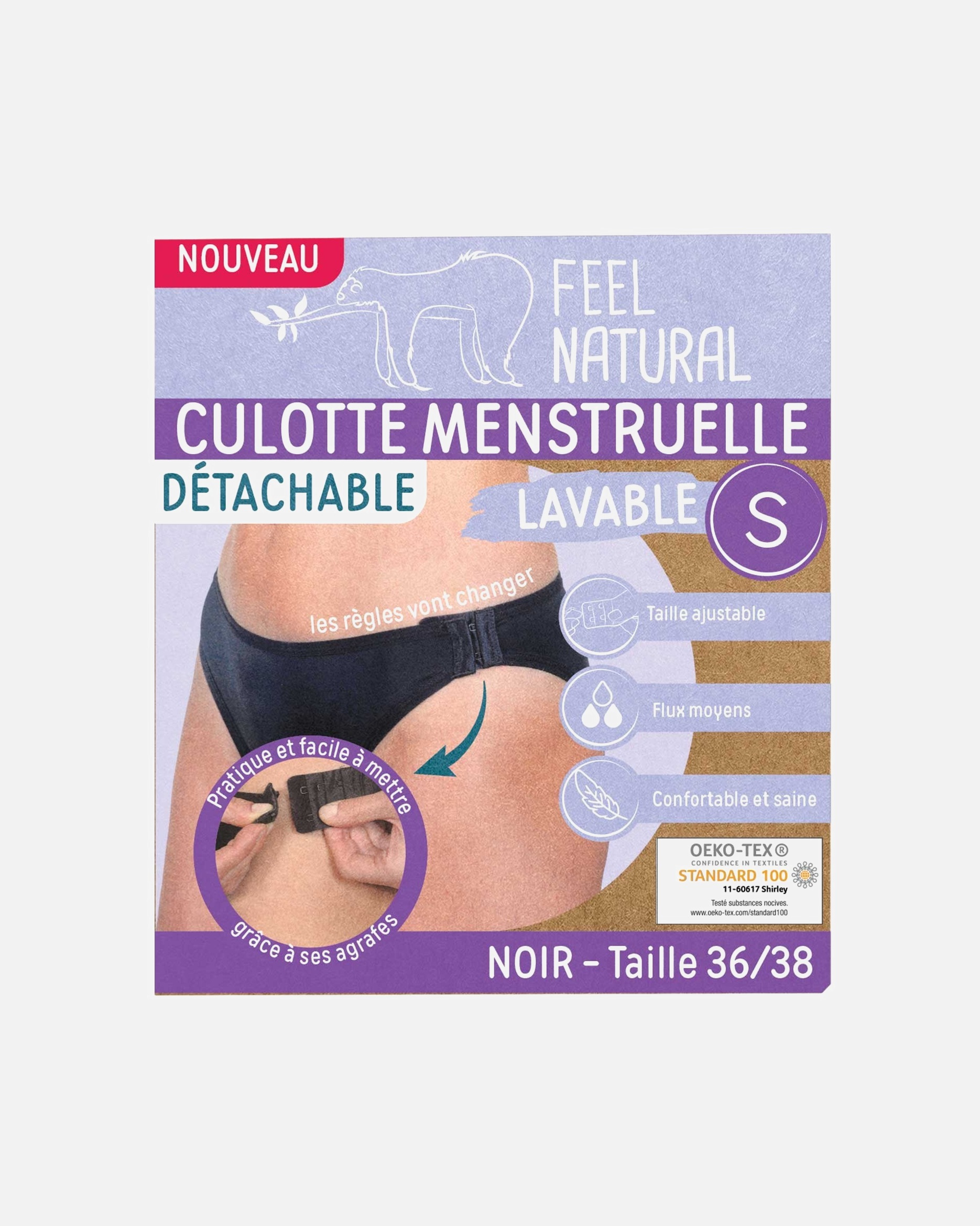 Feel Natural abnehmbare Menstruationsunterwäsche