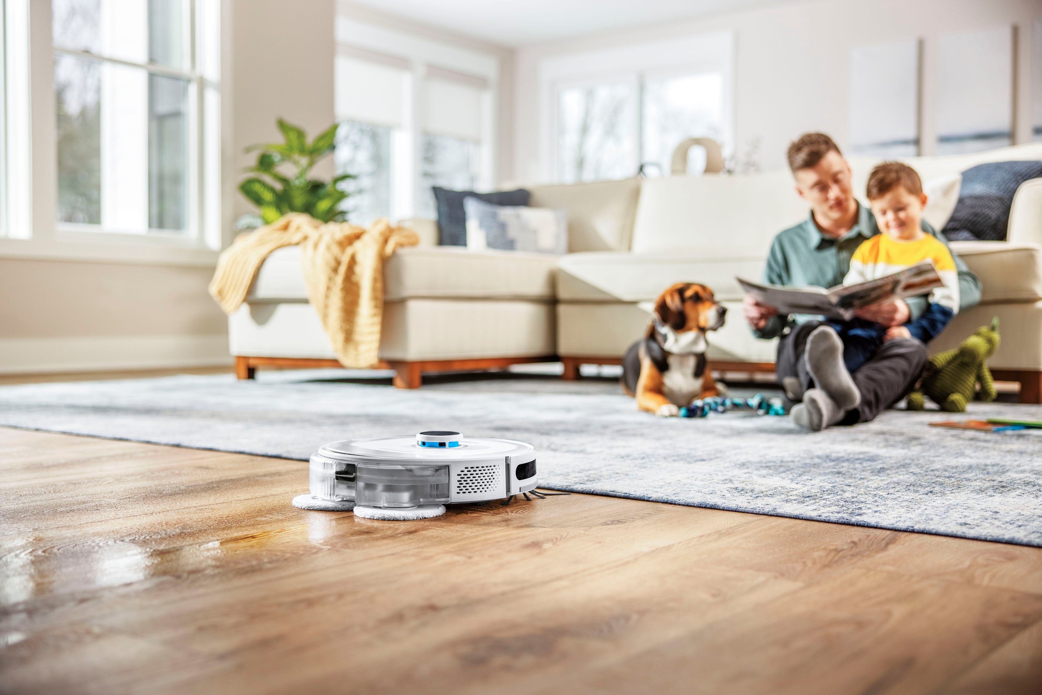 Bissell Wischroboter SpinWave Robot R5 Pet, 44 W, mit Saugfunktion
