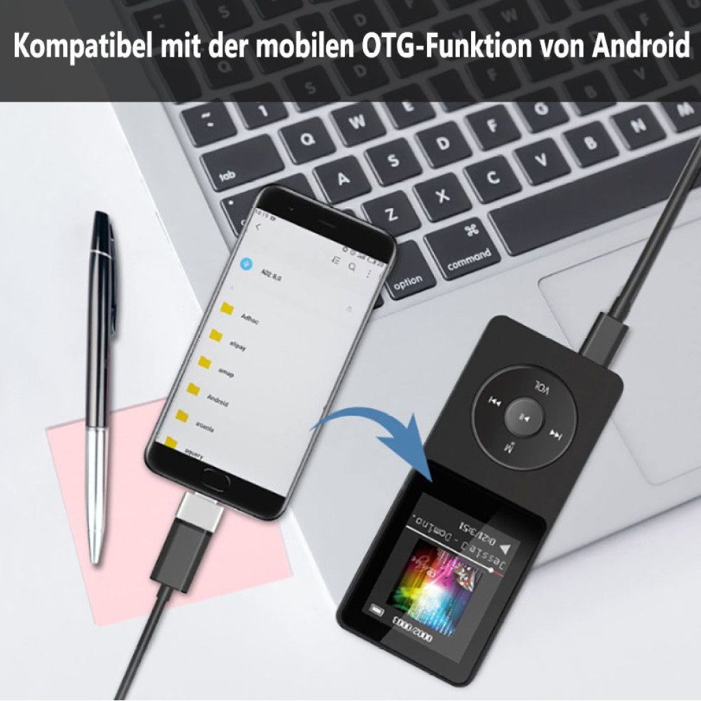 Jormftte Bluetooth,verlustfreier Klang FM-Radio MP3-Player