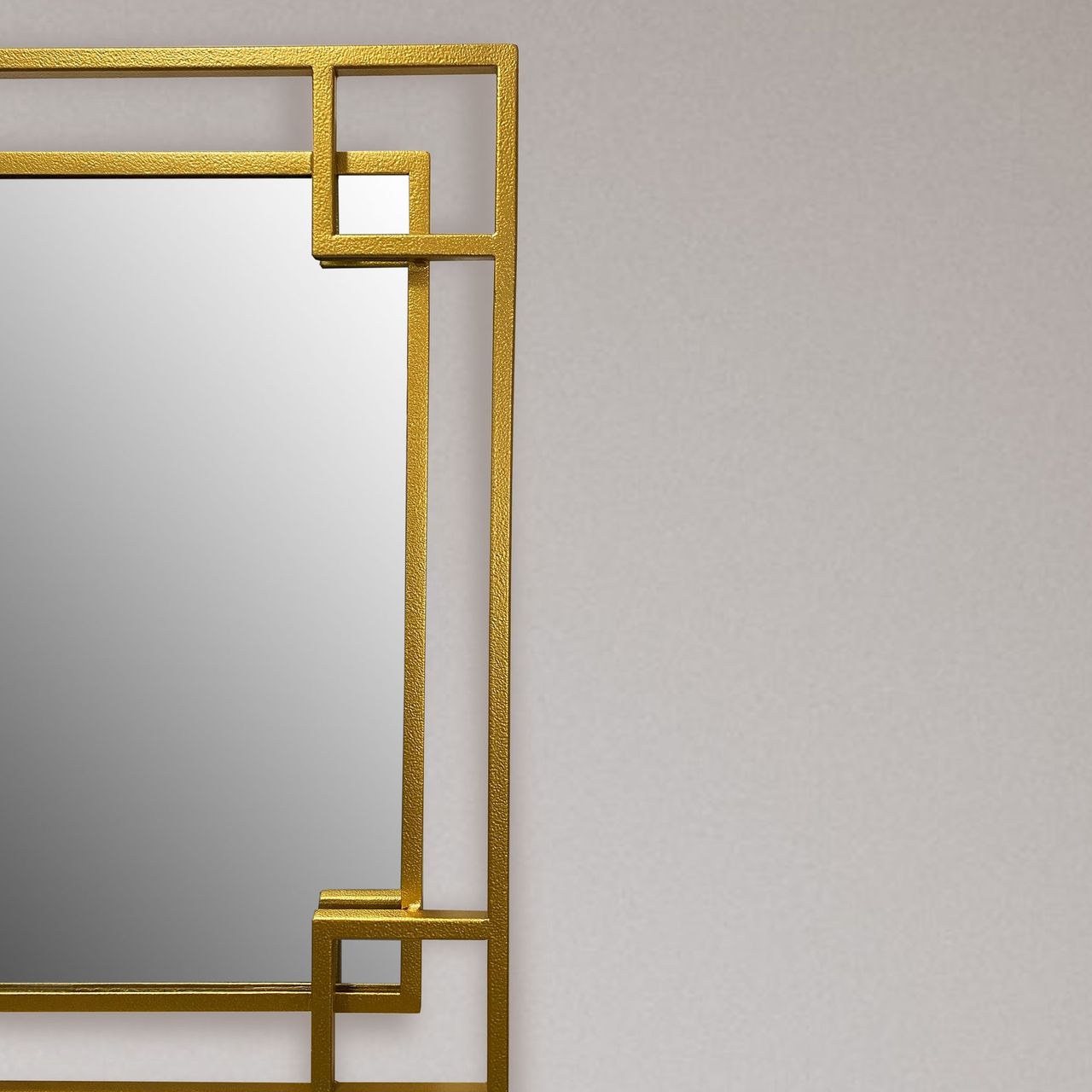 Wohnling Wandspiegel Gold 60x60 cm Metall