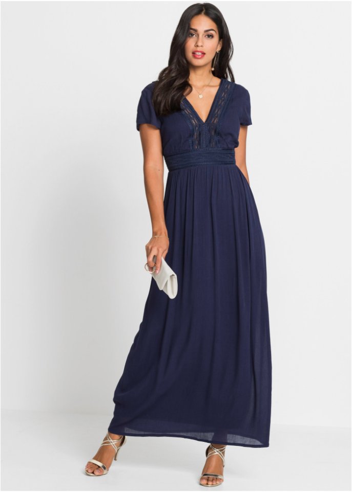 Sommer-Maxikleid mit Spitze