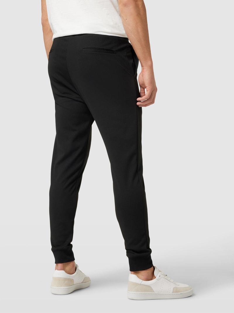 Sweatpants mit elastischem Bund in schwarz