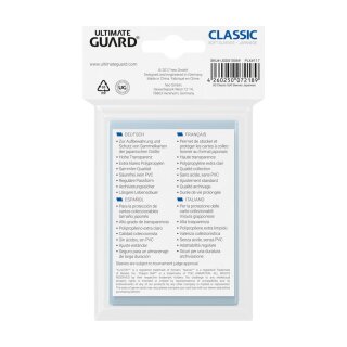 Ultimate Guard Kartenhüllen Japanische Classic Soft Sleeves Clear (100) [62x89mm]
