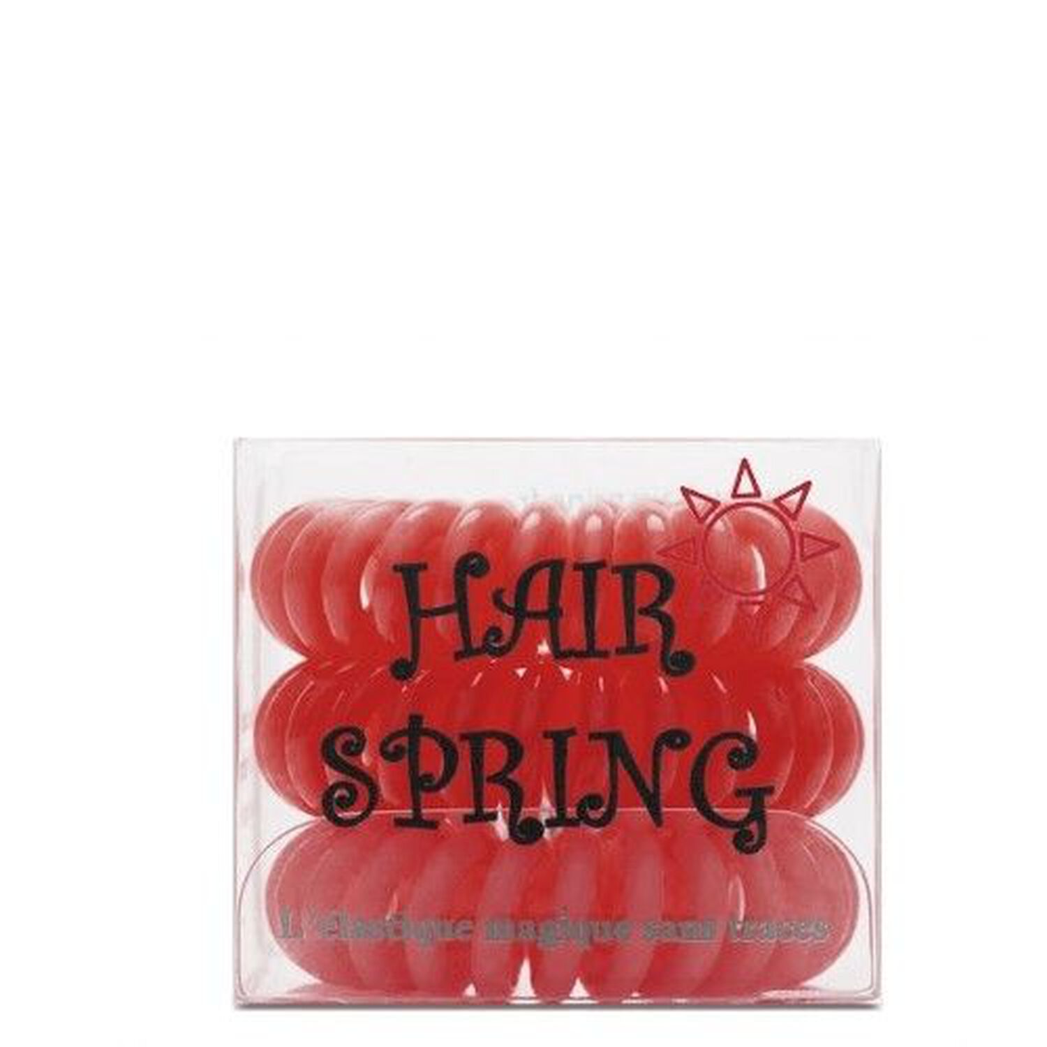 Hair Spring Ruby Elastiques x 3