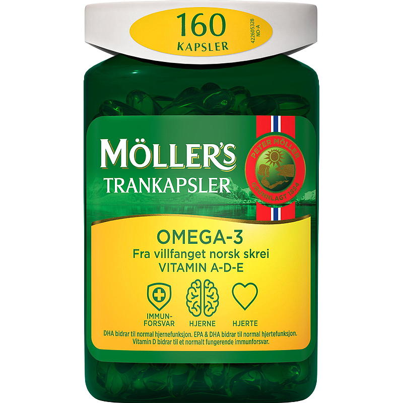 Möller's Möller`s trankapsler Omega -3 160 stk